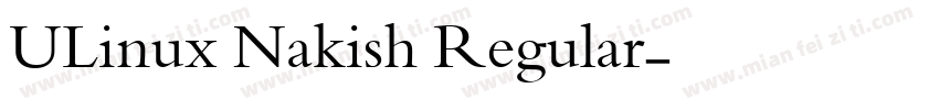 ULinux Nakish Regular字体转换